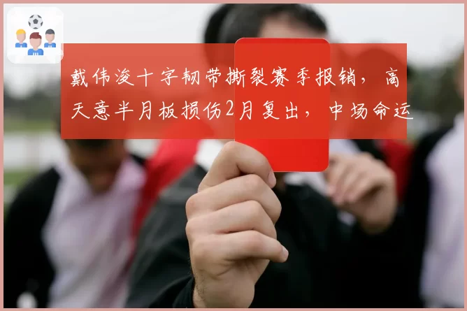 戴伟浚十字韧带撕裂赛季报销，高天意半月板损伤2月复出，中场命运对比